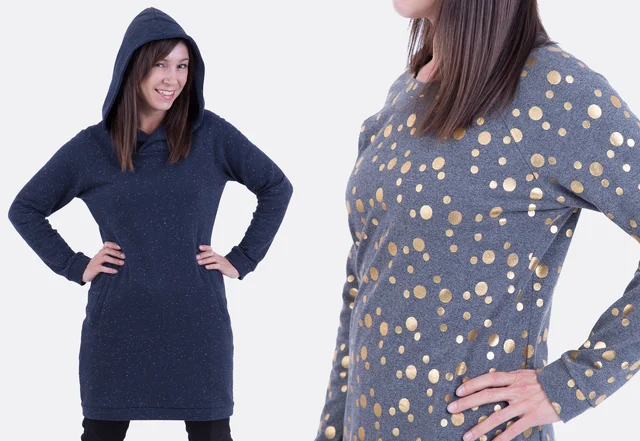 Schnittmuster Sweatkleid mit Raglanärmeln "Ronja" Schnittmuster Sweatkleid mit Raglanärmeln "Ronja"