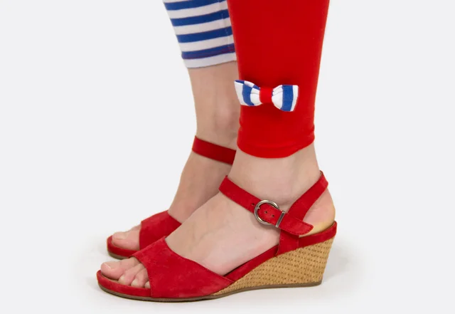 Leggings Saum Schleife nähen