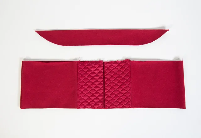 Nähanleitung Blousonkragen an Kapuzenjacke nähen: Kragen bügeln