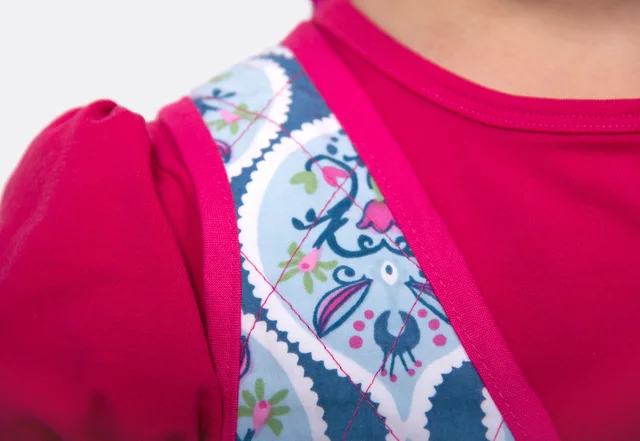 Schnittmuster Freebie Kinder Steppweste Schrägband Kanten nähen