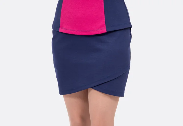 Schnittmuster Minirock Wickeloptik nähen