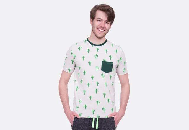 Schnittmuster Nähanleitung T-Shirt Männer Brusttasche selber nähen Schnittmuster Nähanleitung T-Shirt Männer Brusttasche selber nähen