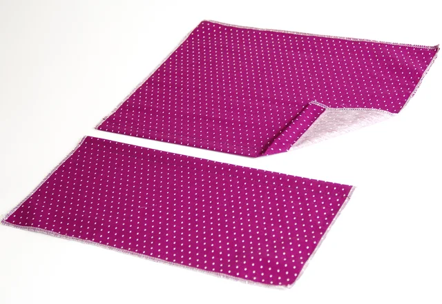 Nähanleitung Cathedral-Window Patchworkkissen Hotelverschluss vorbereiten