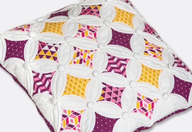 Nähanleitung Cathedral Window Kissen