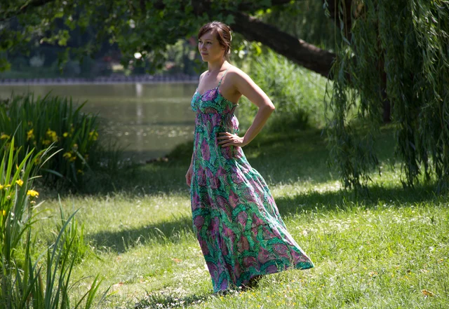 Nähanleitung Maxikleid aus Webstoffen selber nähen