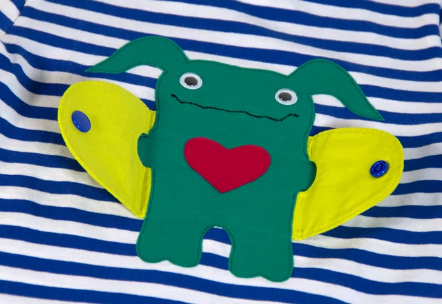 Nähanleitung Monsterapplikation mit Jacke