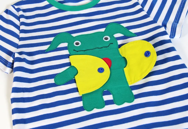 Nähanleitung Monsterapplikation mit Jacke für Kindershirts