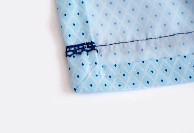 Nähanleitung Schürze Briefecke nähen