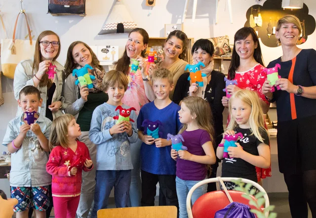 Nähworkshop mit pattydoo Monster mit Kindern nähen