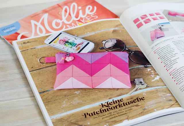 Patchwork-Täschlein Anleitung in der Molly Makes