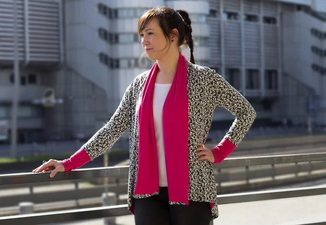 Schnittmuster Cardigan mit Schalkragen