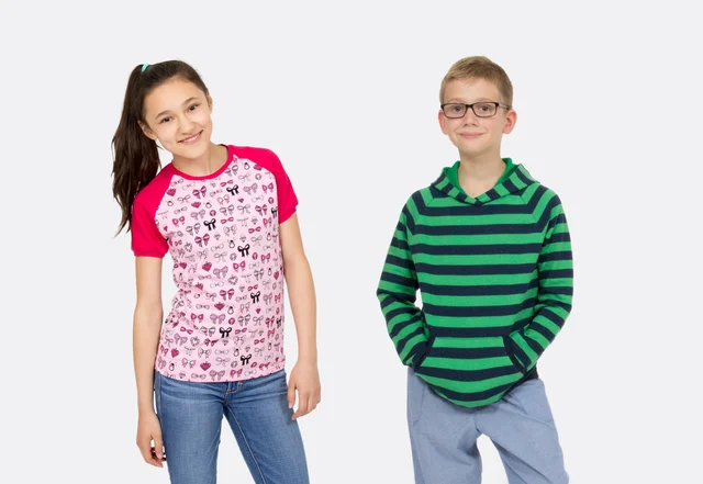 Schnittmuster Raglan-T-Shirt für Teens Schnittmuster Raglan-T-Shirt für Teens