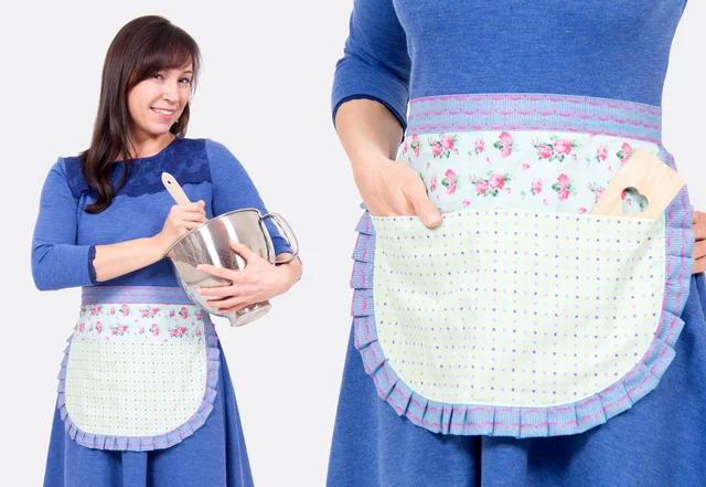 gratis Schnittmuster Back- oder Gartenschürze mit Videotutorial