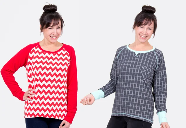 gratis Schnittmuster Raglanshirt Amy für Newsletterabonnenten