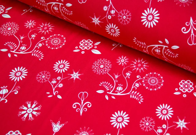 Stoffdesign Jersey "Sewing flowers" Stoffdesign Jersey "Sewing flowers"