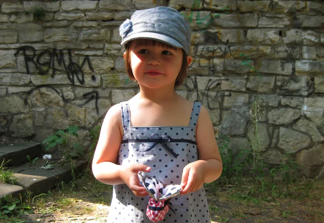 Bluse wird Kinderkleid Refashionprojekt