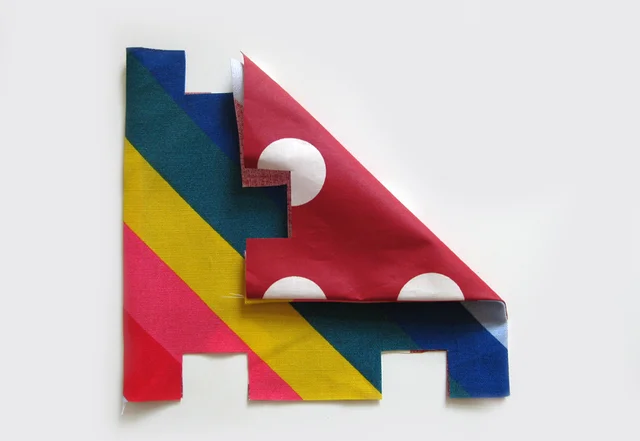 Spitzentäschlein 2 Seiten zusammengenäht