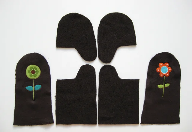 Kinderhandschuhe Schnittteile