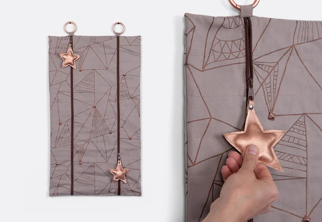 Nähanleitung Advenstkalender gratis Vorlage Weihnachten Dekorationsidee