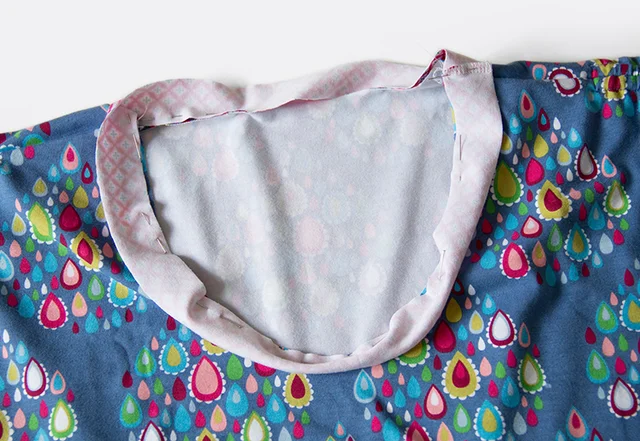 Nähanleitung Ausschnittstreifen anstecken