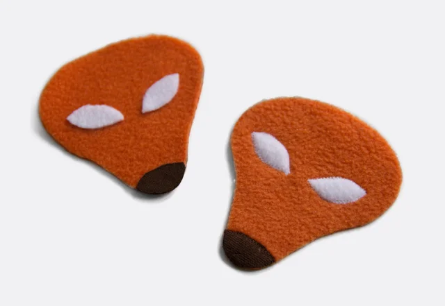 Nähanleitung mit kostenlosem Schnittmuster Fuchshandschuhe Fuchsgesicht nähen