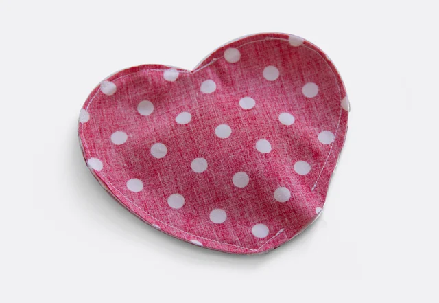 Nähanleitung Herztasche gekürzte Nahtzugaben