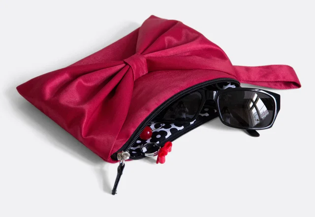 Nähanleitung Schleifentasche Bowie zur Kosmetiktasche nähen