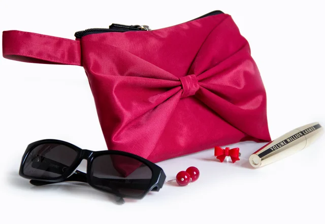 Nähanleitung Kosmetiktasche mit Schleife nähen Nähanleitung Kosmetiktasche mit Schleife nähen