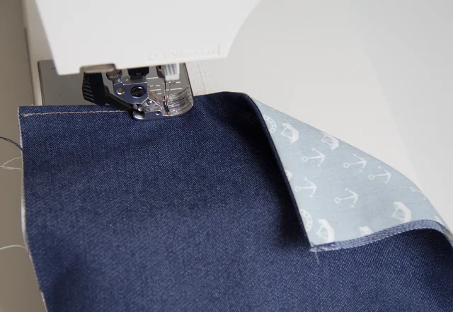 Nähanleitung Umhängetasche Schnittmuster kostenlos Taschenbeutel zusammennähen