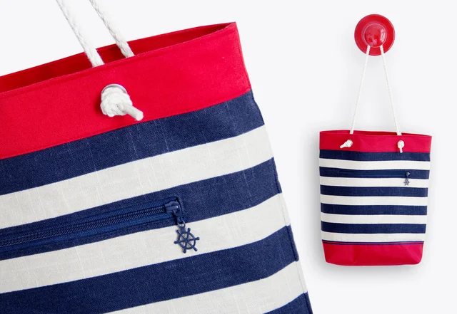 Nähanleitung gratis Shopper mit Aussentasche Umhängetasche