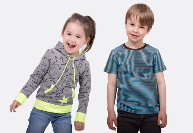 Schnittmuster Kindershirts mit Raglan- oder eingesetzten Ärmeln nähen lernen