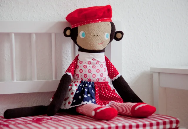 Schnittmuster Kuscheltier Affe