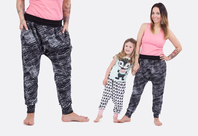 Schnittmuster Pumphose für Groß und Klein