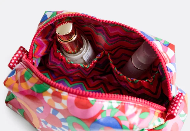 Schnittmuster gratis Kosmetiktasche mit Innenfächern