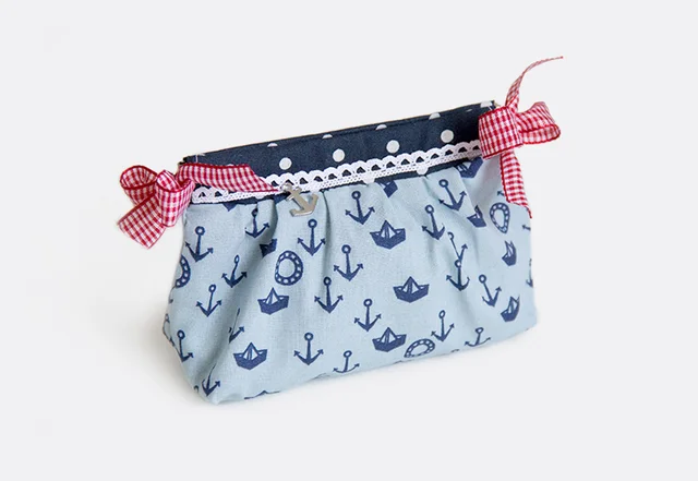 Schnittmuster gratis Tasche mit Federverschluss nähen