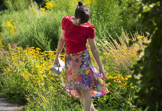 Schnittmuster gratis Vokuhila-Rock mit Nähvideo zum nähen lernen