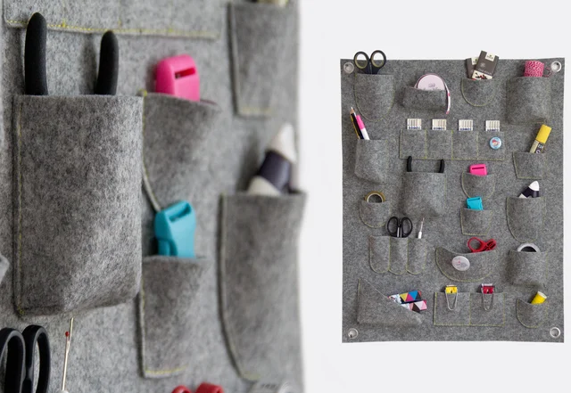 Schnittmuster gratis Wandutensilo Dekoration aus Filz nähen