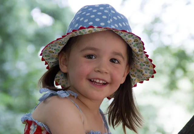 Schnittmuster kostenlos Sommerhut für Kinder