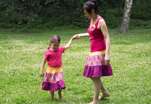 Schnittmuster kostenlos Stufenrock mit Nähvideo