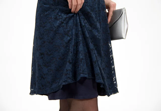 lace jersey dress sewing tutorial