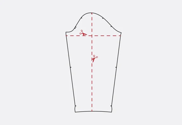 Schnittmuster anpassen Ärmel aufschneiden