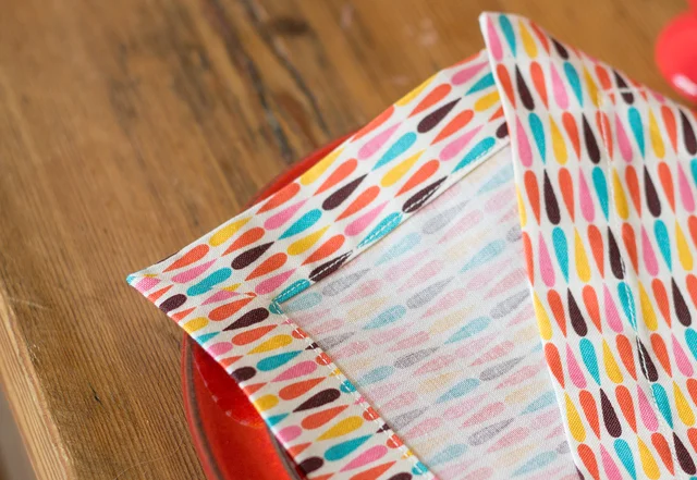 Nähanleitung Briefecke saubere Ecke nähen