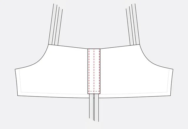 Nähanleitung Doppelträger Tunnel absteppen
