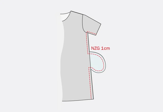 Nähanleitung Nahttaschen Seitennähte schliessen