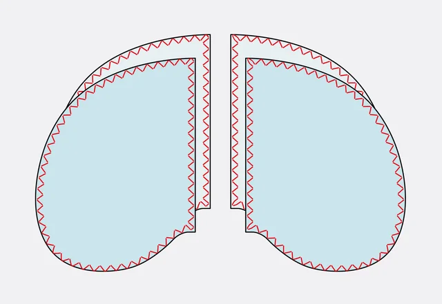 Nähanleitung Nahttaschen Taschenbeutel versäubern