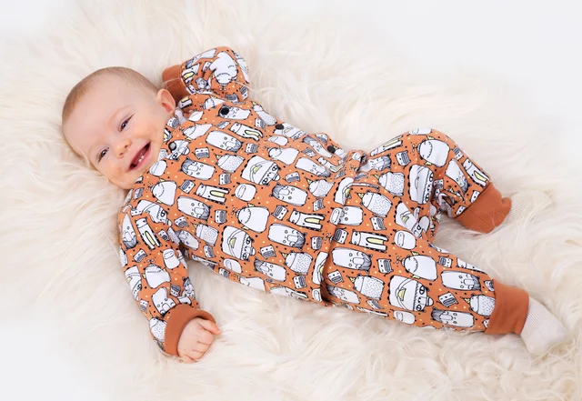 Schnittmuster Baby-Set Wickeljacke und Pumphose mit Nähvideo nähen lernen