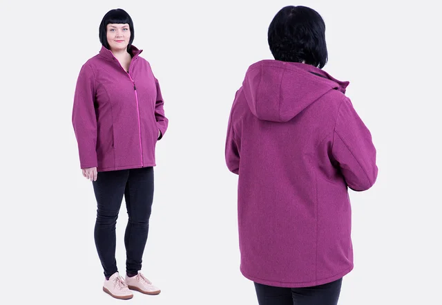 Schnittmuster Softshelljacke Susan in großen Größen nähen