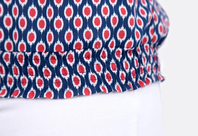 Anleitung Bluse Bund Smoknähte