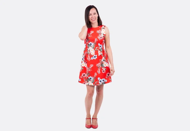 Anleitung Schnittmuster Damenkleid Sommer elegant festlich Anleitung Schnittmuster Damenkleid Sommer elegant festlich