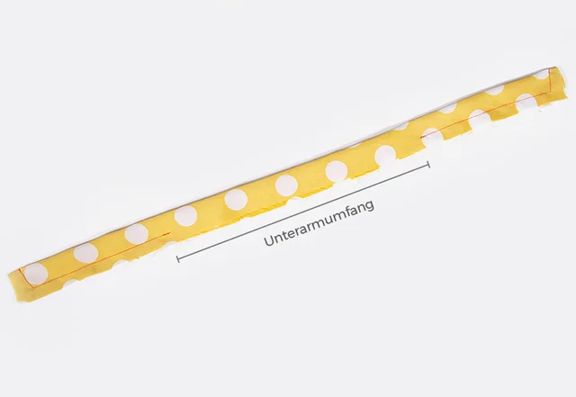 Bluse Anleitung Bindeband Unterarm